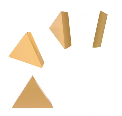 Accusize TPG431 TiN Coated Carbide Inserts, 1/2 in IC, 3/16 in Thick - size: TPG431
