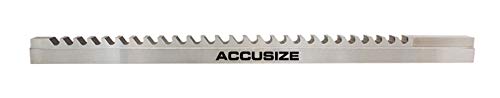 Accusize Industrial Tools 20mm Style F, Hss Keyway Broach, Length of Cut: 1-6'', 3 Shims, 5001-0026 - size: 20mm-F