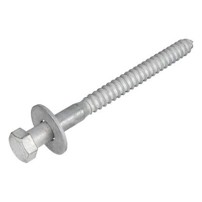 3/8 x 4-1/2 (50 Pack) Lag Screw Kit, 50 Screws and 50 washers, Hot Dip Galvanized, Meets ASME B18.2.1 Industrial/Commercial Grade by Makers Bolt - size: 3/8 x 4-1/2