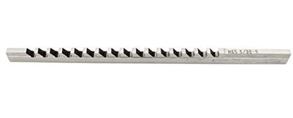 Accusize Industrial Tools 5/32"- Style B, H.S.S. Keyway Broach, Length of Cut: 19/64'' - 1-11/16'', 1 Shim, 5000-0012 - size: 5/32 in Style B