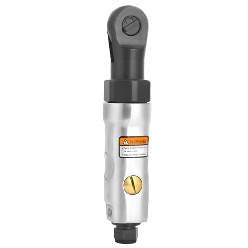 Mini Air Ratchet Wrench, Small Size and Light Weight 1or4in Threaded Connector, Very Low Vibration for Long Hours of Work, Support Forward and Reverse Rotation, Three Gears (1/4