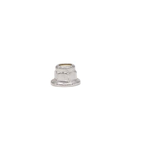 cSeao 30pcs M4-0.7mm Flange Nylon Inserted Lock Nuts 304 Stainless Steel 18-8 A2-70, DIN6926 - size: M4 30pcs