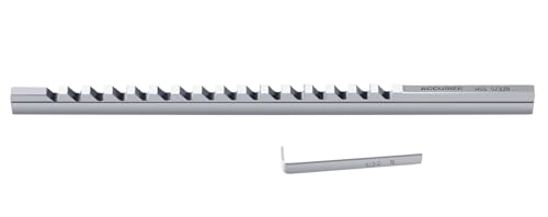 Accusize Industrial Tools 5/32"- Style B, H.S.S. Keyway Broach, Length of Cut: 19/64'' - 1-11/16'', 1 Shim, 5000-0012 - size: 5/32 in Style B