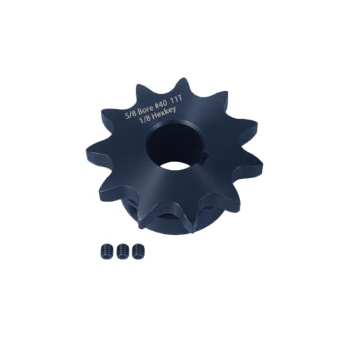 #40 Sprocket 11T 5/8" Bore Hardened Black Oxide - size: 11 teeth, style: 5/8" in bore