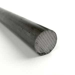 12L14 Carbon Steel Round Bar, Unpolished (Mill) Finish, Cold Drawn, 0.4375" Diameter, 12" Length, OnlineMetals