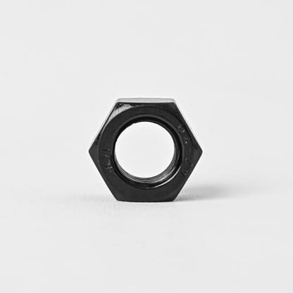 M8-1.25 (30 Pack) Hex Head Nuts, Black Oxide 304 Stainless Steel 18-8 Hexagon Nuts, Hex Drive, Standard Inch Coarse Thread - size: M8-1.25