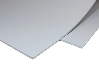 Exactly Rubber - Commercial Grade Silicone Sheet, 60A Durometer Silicone Mat, -80 to 450°F Temperature Resistant Rubber Mat, Rubber Sheet with 350% Elongation, Made in the USA, 1/16 x 9” x 24”, Grey - color: Grey, size: 1/16 x 9 x 24