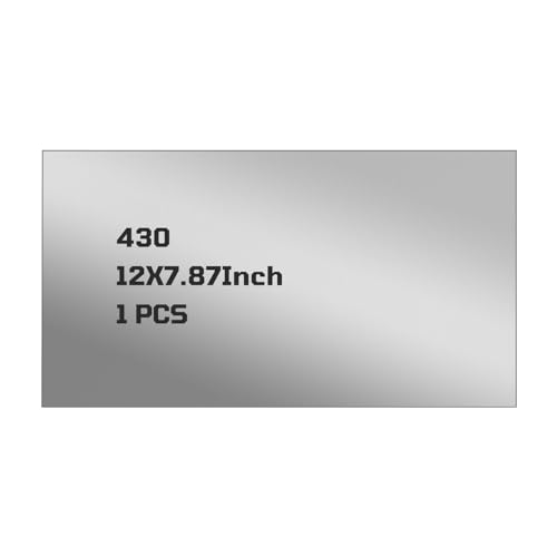 430 Stainless Steel Sheet Metal, 12" x 8", 22 Gauge (0.8mm) Stainless Steel Plate, Cut to Size Metal Sheet for Crafts, Kitchen & Office, 1 Pack - size: 12" x 8" x 0.03"
