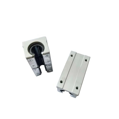 2 Pcs SBR20LUU SBR20 LUU 20mm Linear Bearing Motion Pillow Long Slide Block for 20mm Linear Guide Rail, Aluminum CNC Router Parts