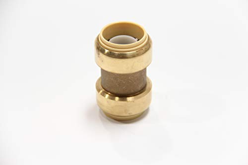 2piece EFIELD Push-Fit Fittings 3/4 Inch Straight Coupling - size: 3/4 Inch(P2), style: Straight Coupling
