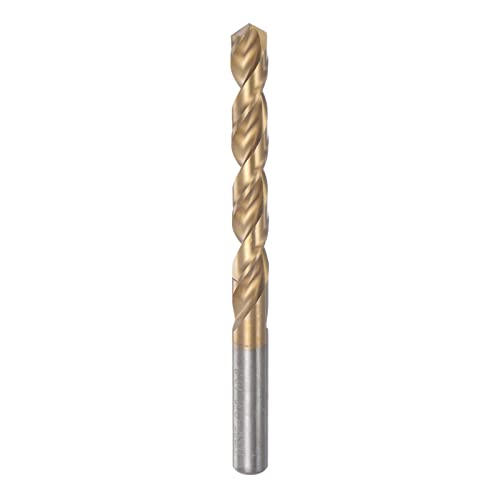 HARFINGTON Twist Drill Bit 10.3mm Titanium Coated (HSS-E) M42 High Speed Steel 8% Cobalt Straight Shank for Stainless Steel Aluminum Alloy Metal - size: 10.3mm