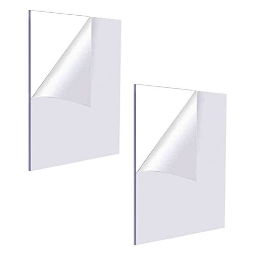 2-Pack Clear Acrylic Sheets, 8.5x11 inch Plexiglass Sheets 2mm