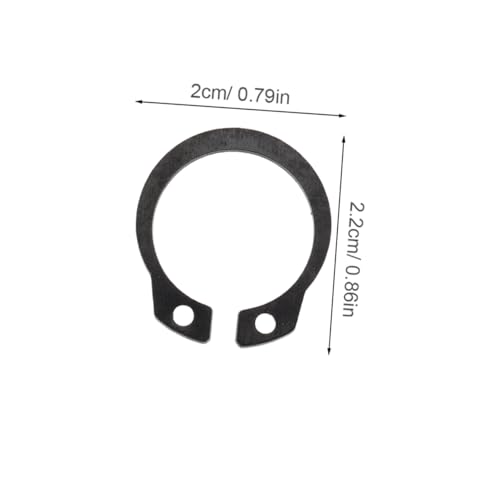 2PCS Metal Snap Retaining Clip Set for 2 Ton Hydraulic Jack External Snap Ring C-Clips for Horizontal Jack Parts Compatible Standard and Lift Equipment