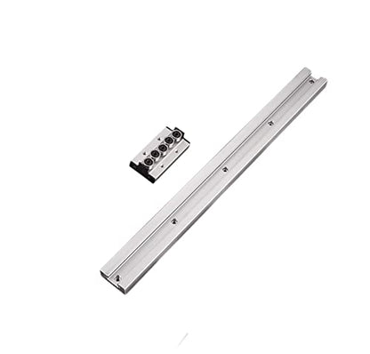 Double Axis Inner Roller Ball Bearing Linear Motion Guide Rail Track SGR20 1Pcs L: 10.24inch / 260mm + 1Pcs SGB20-5UU Five Ball Bearing Rollers Slider Block Silver Color for CNC Kit Set - size: L:10.24 in / 260mm