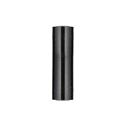 PSBM 20 Rolls 20 Inch x 5000 Feet 80 Gauge Black Machine Stretch Film/Wrap, Heavy Duty Industrial Strength Shrink Plastic Wrap for Moving, Packing, Shipping, Pallet Wrapping & Storage - color: Black, size: 20 Rolls