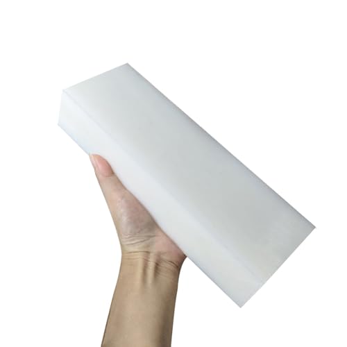 High-Density Polyethylene (HDPE) Plastic Block 1" x 3" x 6",HDPE Plastic Tapping Block for Machining,Home Improvements,DIY Projects (White) - color: White, size: 1" x 3" x 6"