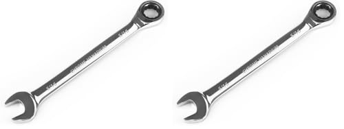 Egofine 5/16 inch Ratcheting Combination Wrench SAE, Industrial Grade Gear Spanner with 12-Point Design, 72-Tooth Ratchet, Chrome Vanadium Steel (Pack of 2) - size: 5/16" (Pack of 2)