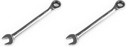 Egofine 5/16 inch Ratcheting Combination Wrench SAE, Industrial Grade Gear Spanner with 12-Point Design, 72-Tooth Ratchet, Chrome Vanadium Steel (Pack of 2) - size: 5/16" (Pack of 2)
