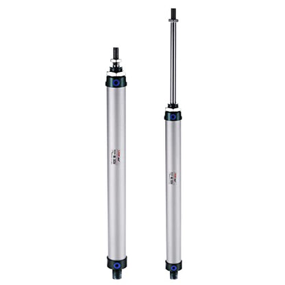 MECCANIXITY Pneumatic Air Cylinder Double Action MAL25X250 25mm Bore 250mm Stroke with Y Connector and 4Pcs Quick Fitting Set - size: 25X250 mm