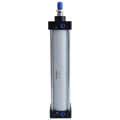 Aluminum Pneumatic Cylinder-SC 80 x 300 PT, Mini/Standard Air Cylinder with Chrome Piston Rod & Copper Sleeve, High Strength Corrosion Resistant Industrial Air Cylinders
