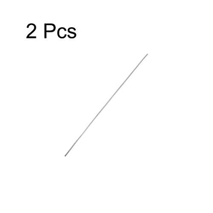 uxcell 1mm x 100mm 304 Stainless Steel Solid Round Rod for DIY Craft - 2pcs - size: 1 mm x 100 mm