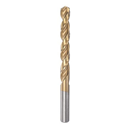 HARFINGTON Twist Drill Bit 11mm Titanium Coated (HSS-E) M42 High Speed Steel 8% Cobalt Straight Shank for Stainless Steel Aluminum Alloy Metal - size: 11mm