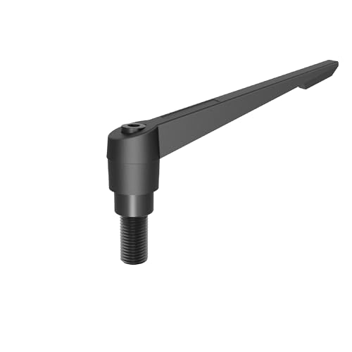 Clamping Lever Handles, M8 x 32mm Male Thread, Adjustable Quick Release Locking Rotating Screw Bolt Stud Knobs Apply for Lathe Machinery, Black - size: M8 x 32mm