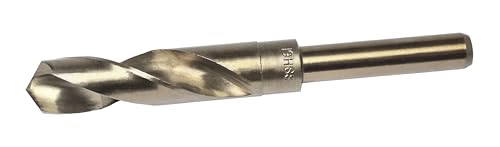 NACX 19mm Reduced Shank Cobalt Drill Bit, HSS 6542 High-Speed Steel Twist Drill Bits with 1/2” Shank for Stainless Steel Alloy Metal Plastic Wood - size: 19mm
