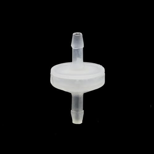 10 Pack 1/8 inch Plastic Check Valve, One Way Barb Hose Inline - size: 1/8 Inch