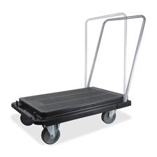 Heavy-Duty Platform Cart 500lb Capacity 20-9/10w x 32-5/8d x 9h Black