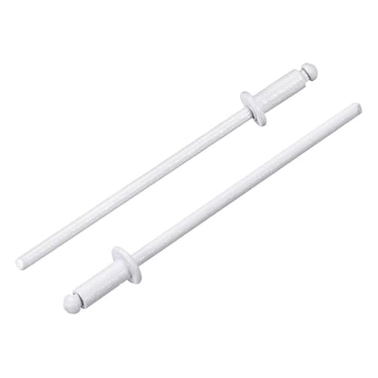 uxcell 100Pcs 3/32" x1/4" Aluminum Blind Rivets, Aluminum Grip and Steel Mandrel, Dome Head Long Split Rivets for Metal, Furniture, Automotive, White - color: White, size: 3/32"x1/4"