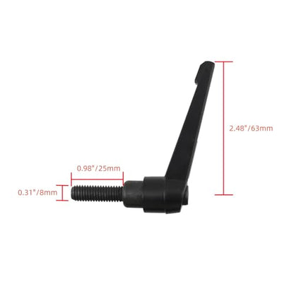 Bitray 10Pcs Adjustable Clamping Lever M8x25mm Quick Release Handle Black