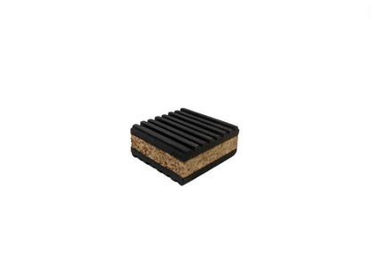 COREX 2"x2" PROFESSIONAL GRADE Cork and Ribbed Neoprene Vibration Pad 4 Pack - size: 2x2
