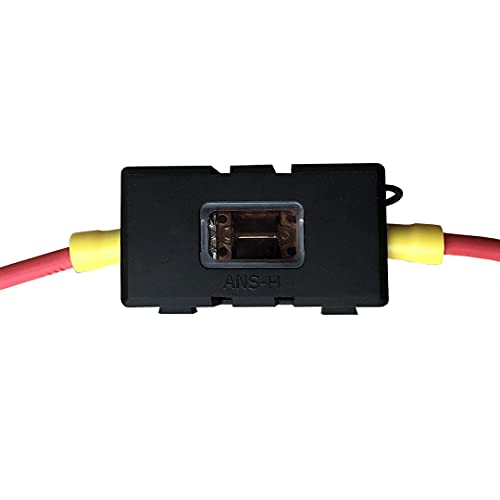 MGI SpeedWare Mini-ANL/MIDI Inline Fuse Holder with Cover and Bolt-Down Studs (70A Fuse) - size: 70A Fuse