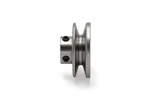 Terre Products, V-Groove Drive Pulley, General Purpose Pulley for Power Transmission, Outside Diameter 2.5'', Inside Diameter 5/8", Made of Steel