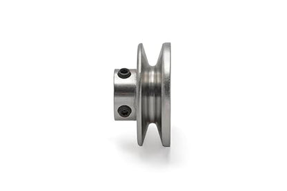 Terre Products, V-Groove Drive Pulley, General Purpose Pulley for Power Transmission, Outside Diameter 2.5'', Inside Diameter 5/8", Made of Steel