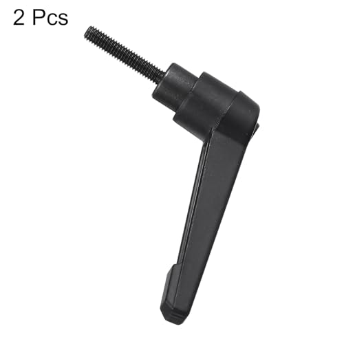 uxcell 2pcs Adjustable Clamping Lever Handle M4x20mm Thread Stud Hand Knob - size: M4 x 20mm