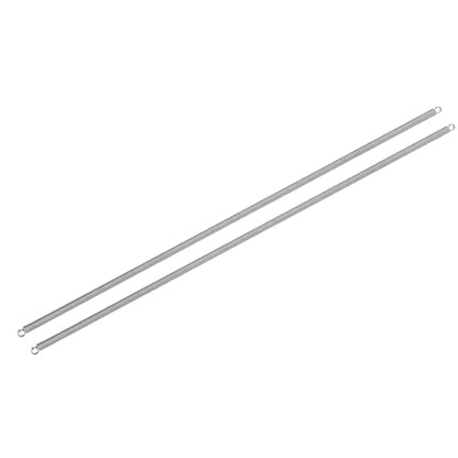 uxcell 2Pcs Extension Springs, 0.7x5x300mm/0.03x0.2x11.81in 304 Stainless Steel Extended Compression Spring Steel Dual Hook Tension Springs for Machinery Construction Home Repairs - size: 0.7x5x300mm