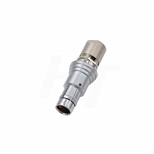 Short Plug 4 Pin Connector SS 102A 053 Male Solder Push Pull Brass Compatible for Fischer AWG 22 Wire Cable - color: Short Male, size: 4 Pin