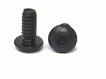 iexcell 100 Pcs #4-40 x 1/4" Alloy Steel 10.9 Grade Hex Socket Button Head Cap Screws Bolts Kit, Black Oxide Finish - size: #4-40 x 1/4"