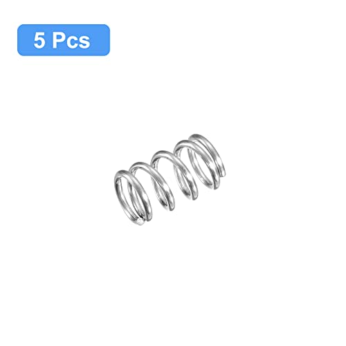 uxcell 5Pcs Compression Spring 304 Stainless Steel 6mmOD,0.8mmWD,10mmFL - size: 6x0.8x10mm
