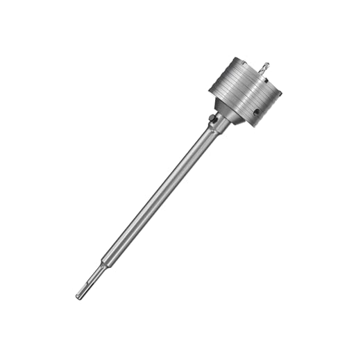 HUHAO Professional 3" (75mm) Concrete Hole Saw with 330mm Round Shank, Masonry Hole Cutter Set for Concrete, Brick, Cement, Stone, Wall Drilling - size: 3"(75mm)