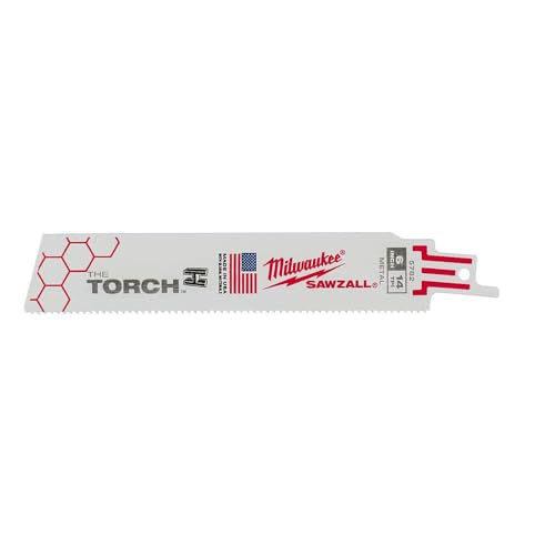 Milwaukee Tool 6" 14 TPI The Torch Sawzall Blade (5 Pk) 48-00-5782