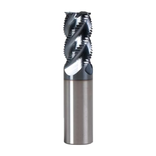 3/4" 4 Flute Roughing End Mill AlTiN Coated Carbide, 1Pcs - size: 3/4 in