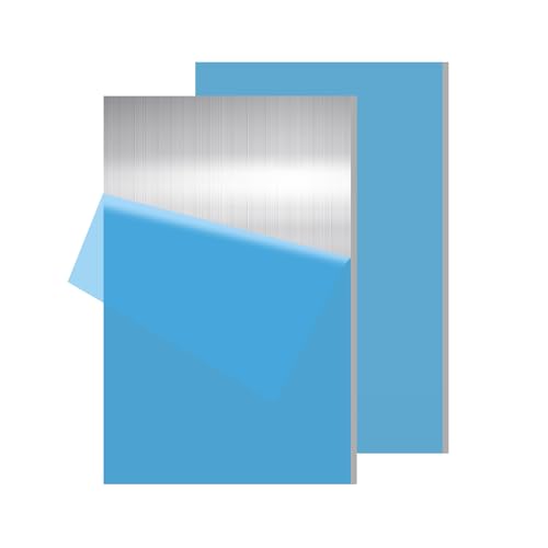 2PCS 6061 Aluminum Sheet Metal 1/4" x 8" x 16", Aluminum Plates Covered with Protective Film, Heat Treatable Aluminum Flat Bar for DIY Craft, Industry - size: 1/4", style: 8" × 16", 2Pcs