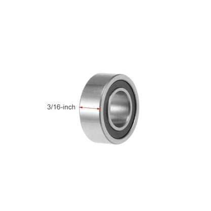 TOP-VIGOR 10Pcs R188-2RS Deep Groove Ball Bearings, Z2 1/4 Inch x 1/2 Inch x 3/16 Inch Double Sealed Industrial Bearings, Chrome Steel P0(ABEC1) Skateboard Bearings for Electrical Instrument Equipment - size: R188-2RS, 1/4″x1/2″x3/16″