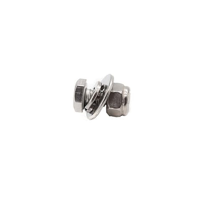 50pcs 1/4-20 x 1/2" Hex Bolts Spring Flat Washers Hex Nuts Nylon Inserted Lock Nuts, 304 Stainless Steel / A2-70/18-8, Plain Finish, Full Thread - size: 1/4-20" x 1/2" (10-Pack)