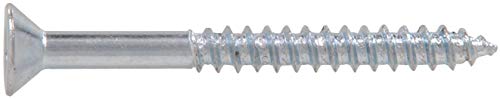 Hillman HOMEPAK 42172 Flat Head Square Drive Wood Screws 6 inches, Zinc