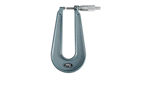 Mitutoyo 118-120 Sheet Metal Micrometer, Ratchet Stop, Spherical Anvil, 0.0001" Resolution, 0-1" Range