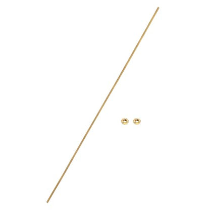 uxcell Brass Fully Threaded Rod, M2x0.4mm Pitch Right Hand Threads Studs with Solid Brass Hex Nuts, 200mm/8 Long Threaded Screw Rods Fasteners for Anchors Bolts Hangers Clamps - size: M2x0.4mmmm200mm